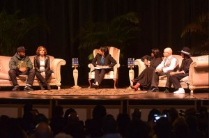 The cast of "A Different World" was reunited on the campus of Norfolk State University to talk about the importance of HBCUs. Photo from Norfolk State University.