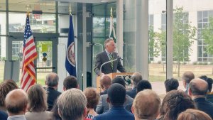 Gov. Terry McAuliffe of the Commonwealth of Virginia announced new record-setting higher education spending on the campus of Norfolk State University Wednesday morning, May 11, 2016.