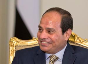 FILE -- In this April 20, 2016 file photo, Egyptian President Abdel-Fattah el-Sissi, listens to U.S. Secretary of State John Kerry during their meeting at the Presidential palace in Cairo, Egypt. President Abdel-Fattah el-Sissi said Tuesday that Egypts relations with Israel, rooted in a landmark 1979 peace treaty, can only be warmer if his countrys former enemy reached a settlement with the Palestinians and pledged to make every effort toward a solution. . (AP Photo/Amr Nabil, Pool, File)