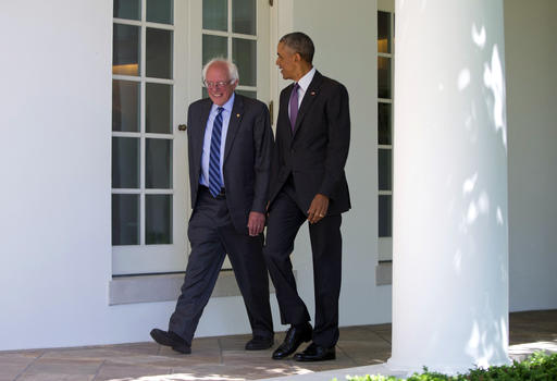 Facing calls from Dems to quit, Sanders sits down with&nbsp;Obama