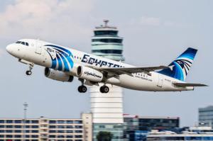 FILE -- This August 21, 2015 file photo shows an EgyptAir Airbus A320 with the registration SU-GCC taking off from Vienna International Airport, Austria. The cockpit voice recorder of the doomed EgyptAir plane that crashed last month killing all 66 people on board has been found and pulled out of the Mediterranean Sea, Egypt's investigation committee said on Thursday, June 16, 2016. (AP Photo/Thomas Ranner, File)