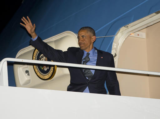 The Latest: Obama greets Sanders at the White&nbsp;House
