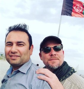 This undated photo provided by NPR shows Zabihullah Tamanna, left, and David Gilkey. Gilkey, a veteran news photographer and video editor for National Public Radio, and Tamanna, an Afghan translator, were killed while on assignment in southern Afghanistan on Sunday, June 5, 2016, a network spokeswoman said. (Monika Evstatieva/NPR via AP) MANDATORY CREDIT