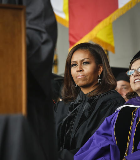 Michelle Obama praises diverse grads in commencement&nbsp;speech