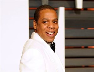 FILE - In this Feb. 22, 2015 file photo, Jay Z  arrives at the 2015 Vanity Fair Oscar Party in Beverly Hills, Calif. (Photo by Evan Agostini/Invision/AP, File)
