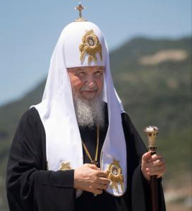 FILE - In this Friday, May 27, 2016 file photo, Patriarch Kirill of Moscow arrives to the port of Dafni, at Mount Athos, Greece. The Russian Orthodox Church on Monday, June 13, 2016, is suggesting postponing a historical meeting of all of the world's Orthodox churches. The meeting on the Greek island of Crete later this month could be the first one in more than a millennium. (AP Photo/Darko Bandic, FILE)