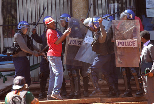 Zimbabwe police crush anti-government protest in&nbsp;capital