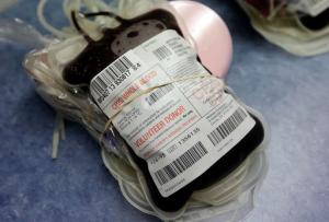 FILE - This Aug. 20, 2013 file photo shows blood donated in Indianapolis. On Friday, Aug. 26, 2016, the Food and Drug Administration recommended that all U.S. blood banks start screening for the Zika virus, a major expansion intended to protect the nation's blood supply from the mosquito-borne disease. (AP Photo/Michael Conroy)