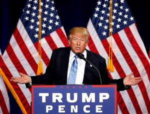 Republican presidential candidate Donald Trump speaks during a campaign rally at the Phoenix Convention Center, Wednesday, Aug. 31, 2016, in Phoenix. (AP Photo/Ross D. Franklin)
