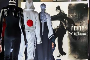 Part of Rihanna's "FENTY"  x Puma collection as seen at the Pop-Up Shop Opening on Tuesday, Sept. 6, 2016 in New York (Photo by Robert Altman/Invision/AP)