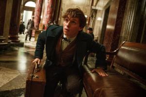 This image released by Warner Bros. Pictures shows Eddie Redmayne in a scene from "Fantastic Beasts and Where to Find Them," scheduled for release on Nov. 18, 2016. (Jaap Buitendijk/Warner Bros. Pictures via AP)