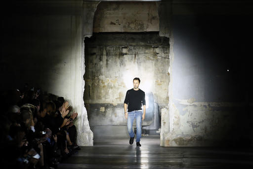 Yves Saint Laurent designer makes highly-anticipated debut