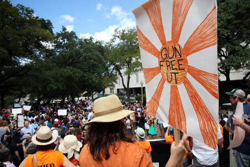 Texas college students rally against gun law with sex&nbsp;toys