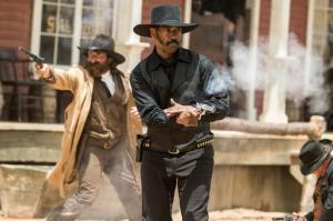 In this image released by Sony Pictures, Denzel Washington appears in a scene from "The Magnificent Seven." (Sam Emerson/Sony Pictures via AP)