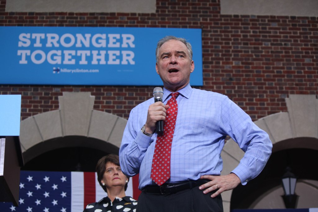 Tim Kaine kicks off fight for battleground state of Virginia in Hampton&nbsp;Roads