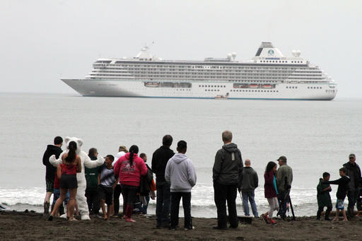 Giant cruise ship makes historic voyage in melting&nbsp;Arctic