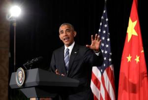 U.S. President Barack Obama speaks during a news conference at the conclusion of the G-20 in Hangzhou in eastern China's Zhejiang province, Monday, Sept. 5, 2016.(AP Photo/Carolyn Kaster)