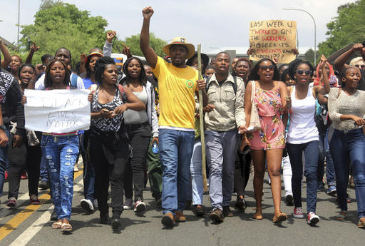 South African police arrest student protest&nbsp;leader