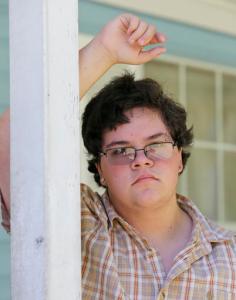 In this Monday, Aug. 22, 2016 file photo, transgender high school student Gavin Grimm poses in front of his home in Gloucester, Va. The Supreme Court will take up transgender rights for the first time in the case of a Virginia school board that wants to prevent Grimm, a transgender teenager from using the boys' bathroom at his high school, Friday, Oct. 28, 2016 . (AP Photo/Steve Helber, File)