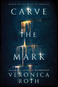 This book cover image released by Katherine Tegen Books shows "Carve The Mark," by Veronica Roth. Roth’s book, the first of two planned volumes, comes out in mid-January and she will visit 10 cities, starting in New York on Jan. 17. (Katherine Tegen Books via AP)
