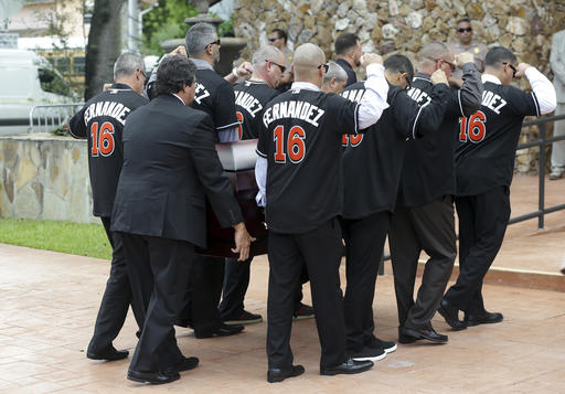 Marlins’ Fernandez remembered as larger than life at&nbsp;funeral