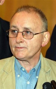 File photo dated 09/12/2005 of Denis Donaldson,as Sinn Fein president Gerry Adams denied sanctioning the murder of the British spy in the IRA. Wednesday Sept, 21, 2016. The allegation about the 2006 killing of Denis Donaldson was made by a man who claimed he was also a paid state agent in the IRA. (Paul Faith/PA via AP)