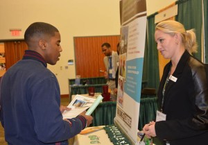 Career Fairs, like those held at Norfolk State University, are an excellent way to obtain job interviews. Photo from Norfolk State University.