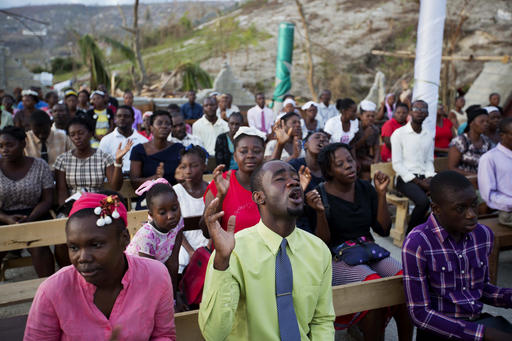 Haitians worship among devastation caused by&nbsp;hurricane