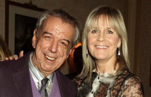 FILE - In this March 29, 2012 file photo, songwriter Rod Temperton and his wife Kathy attending a Teenage Cancer Trust concert at the Royal Albert Hall in London. Songwriter Rod Temperton has died of cancer in London. He was 66. His music publisher said Wednesday, Oct. 5, 2016 in a statement that the man who wrote Michael Jackson's "Thriller" and other hits had died last week. It did not say exactly when. (Yui Mok/PA via AP, File)