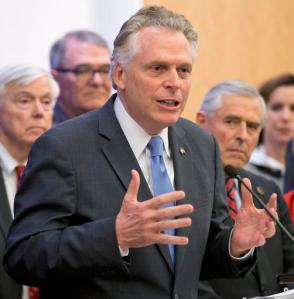 FILE This Friday Jan. 29, 2016 file photo shows Virginia Gov. Terry McAuliffe during a press conference at the Capitol in Richmond, Va. The Virginia Supreme Court has rejected Republican lawmakers' bid to block Gov. Terry McAuliffe's latest effort to restore the voting rights of thousands of felons who've completed their sentences. (AP Photo/Steve Helber)