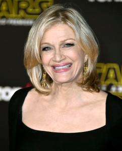 FILE - In this Dec. 14, 2015 file photo, Diane Sawyer arrives at the world premiere of "Star Wars: The Force Awakens" in Los Angeles. Sawyer, the former "World News Tonight" anchor, was announced last week as part of ABC News' elections coverage. Sawyer was backstage at ABC's Times Square studio Tuesday but never made it on the air. ABC's plan was for Sawyer to appear after the race had been called to offer historical perspective, but as it got later in the evening and a winner hadn't been declared, she left, spokeswoman Julie Townsend said. (Photo by Jordan Strauss/Invision/AP, File)