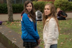 This image released by STX Films shows Hailee Steinfeld, left, and Haley Lu Richardson in a scene from "The Edge of Seventeen." (Murray Close/STX Films via AP)