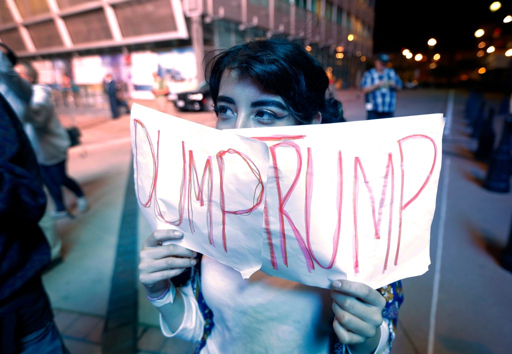 Thousands protest Trump win around&nbsp;US