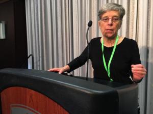 Dr. Kathy Wedig, a neonatologist at Cincinnati Children' Hospital, discusses the impact of the country's painkiller and heroin epidemic on children, on Tuesday, Nov. 1, 2016, in Cincinnati. Wedig said the epidemic is affecting both infants born addicted and children living with parents who continually abuse drugs. (AP Photo/Andrew Welsh-Huggins)