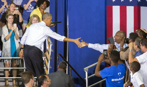 Campaigning for Clinton, Obama reflects on his own&nbsp;legacy