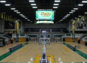 The $1.6 million system includes a four-sided, high-definition video board display, nine new HD scorer's tables, four single-sided LED scoreboard displays, and brand new speakers and amplifiers throughout the arena.