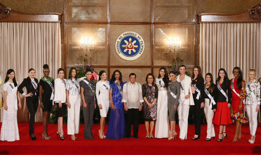 Philippine leader tames his words for Miss Universe&nbsp;hopefuls