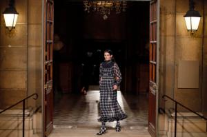 Model Kendall Jenner wears a creation for Givenchy Men's Fall Winter 2017-2018 fashion collection presented in Paris, Friday, Jan. 20, 2017. (AP Photo/Francois Mori)