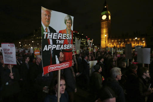 Amid protests, UK lawmakers to debate Trump visit&nbsp;invitation
