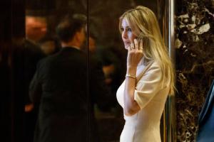 FILE - In this Nov. 11, 2016 file photo, Ivanka Trump, daughter of President-elect Donald Trump, arrives at Trump Tower in New York. Nordstrom shares sunk after President Trump tweeted that the department store chain had treated his daughter “so unfairly” when it announced last week that it would stop selling Ivanka Trump’s clothing and accessory line. (AP Photo/ Evan Vucci, File)