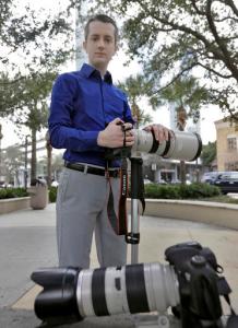 In this photo taken Feb 9, 2017, Mike Schwarz, sole proprietor of Mike Schwarz Photography, poses for a photo in Tampa, Fla. Schwarz is a self-employed business owner who buys his own health insurance. The subsidized coverage “Obamacare” offers provides him protection from life’s unpredictable changes and freedom to pursue his vocation, he says. (AP Photo/Chris O'Meara)