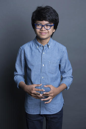 FILE - In this Sept. 26, 2016 file photo, Joey Alexander poses for a portrait in New York. Alexander is nominated for a Grammy Award for best improvised jazz solo with “Countdown” at the Feb. 12 show, airing live on CBS from the Staples Center in Los Angeles. (Photo by Amy Sussman/Invision/AP, File)