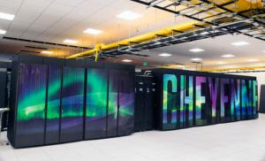 This Oct. 26, 2016 photo provided by the University Corporation for Atmospheric Research shows the new supercomputer named Cheyenne at the National Center for Atmospheric Research at the supercomputing center in Cheyenne, Wyo. Wyoming officials including Gov. Matt Mead say they support the NCAR-Wyoming Supercomputing Center even as they describe themselves as climate skeptics. Scientists nationwide are nonetheless concerned that President Donald Trump, who has called climate change a hoax, might not take climate change research seriously. (Carlye Calvin/ University Corporation for Atmospheric Research via AP)