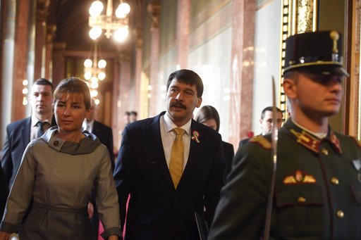 Hungary’s president re-elected for 5-year&nbsp;term