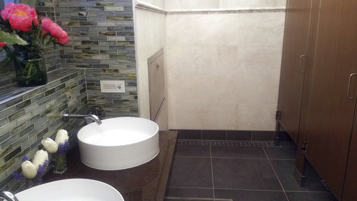 No dump here: Posh public bathroom pops up, with music,&nbsp;art