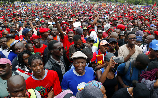 South African opposition protests Zuma, who celebrates&nbsp;75th