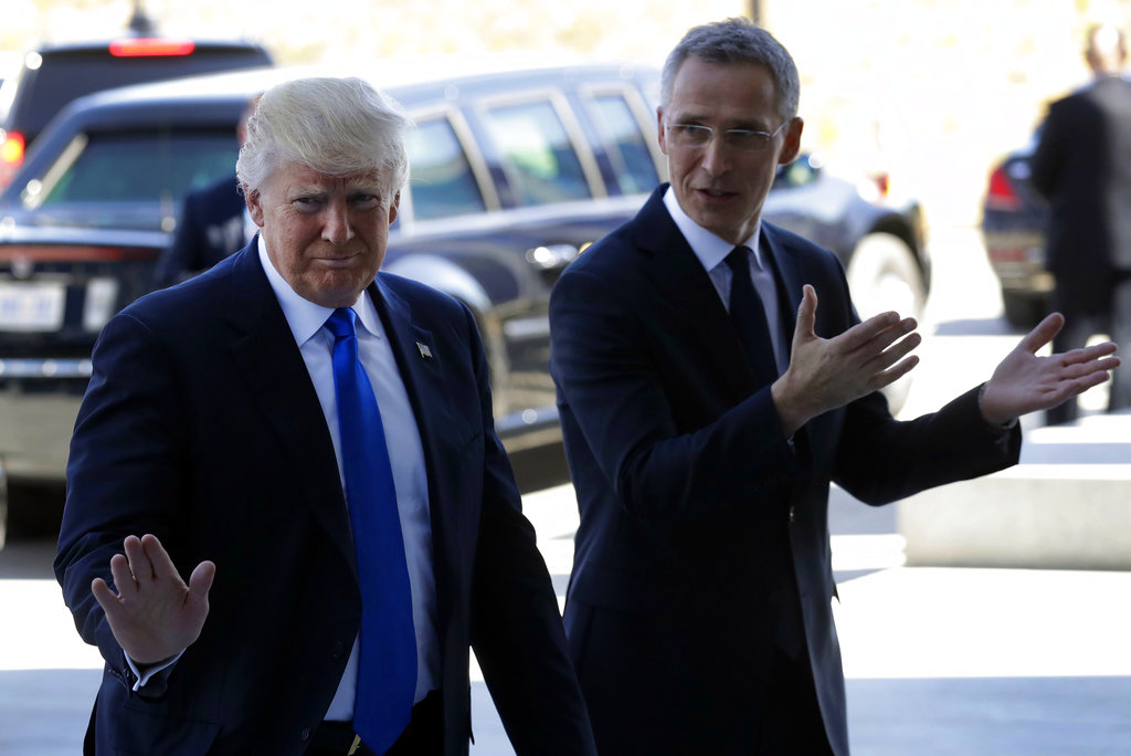 NATO leaders meet under intense Trump pressure on&nbsp;spending