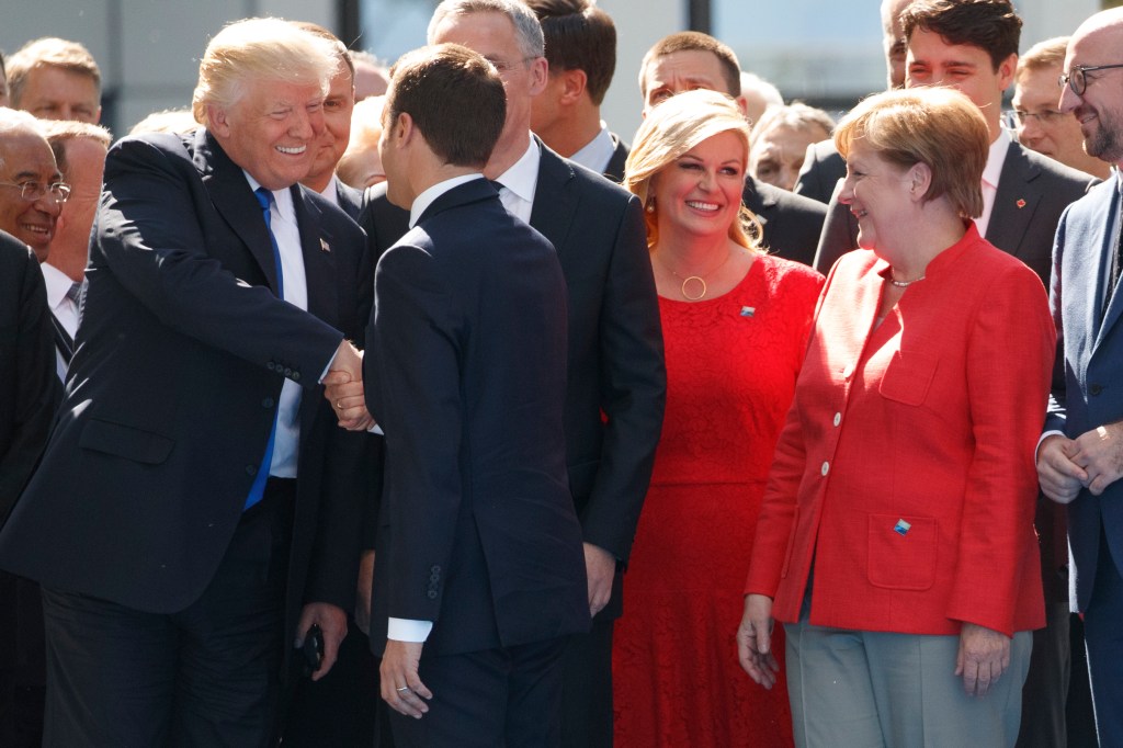 Berlin Wall, 9/11 symbols offer message to Trump at&nbsp;NATO