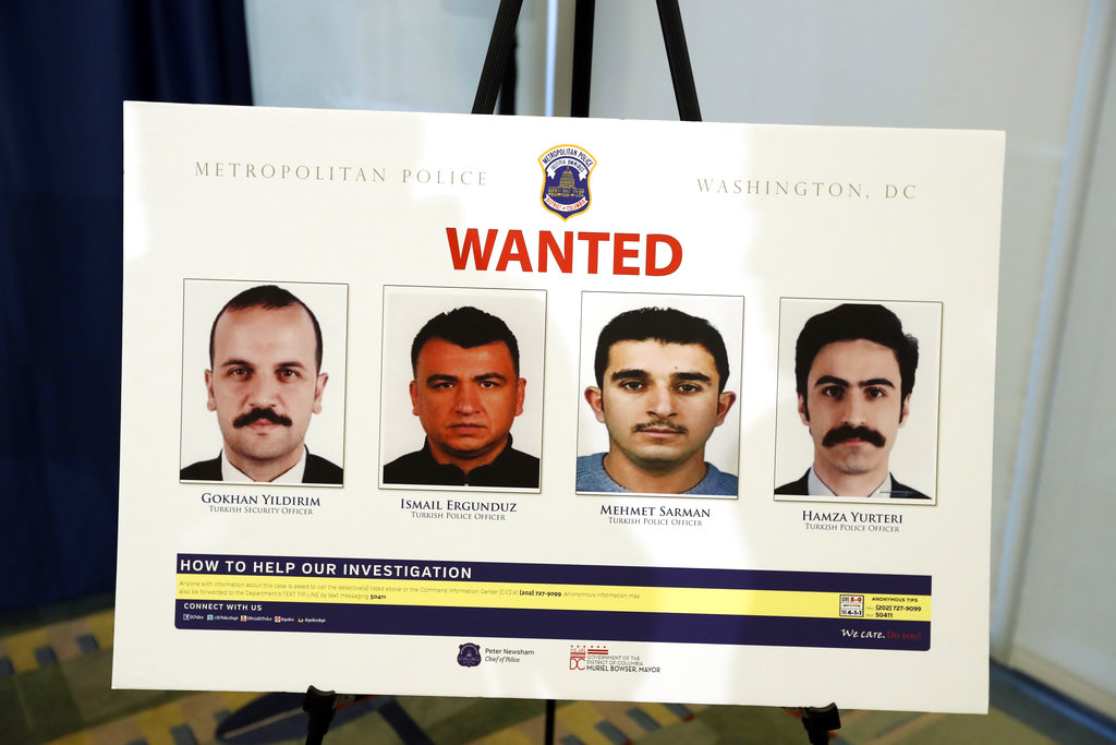 DC police seek arrest of Turks for melee, angering&nbsp;Erdogan