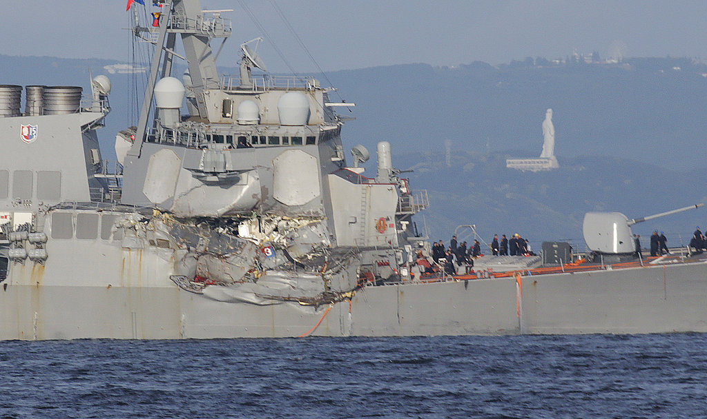 Search continues for US sailors after ship crash off&nbsp;Japan